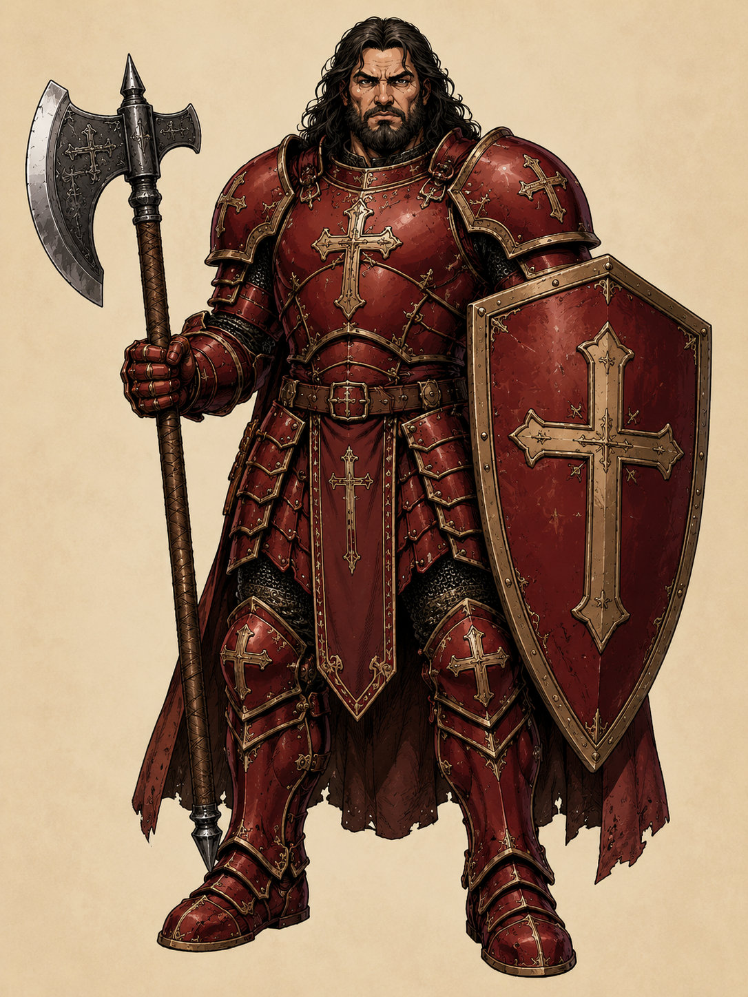 Semirealistic Fantasy Warrior Comics