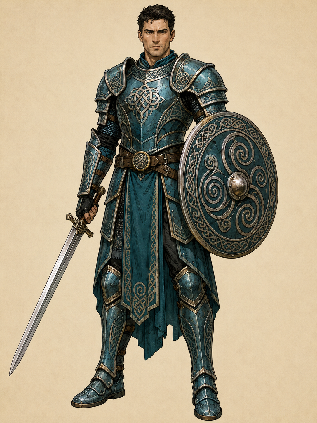 Semirealistic Fantasy Warrior Comics