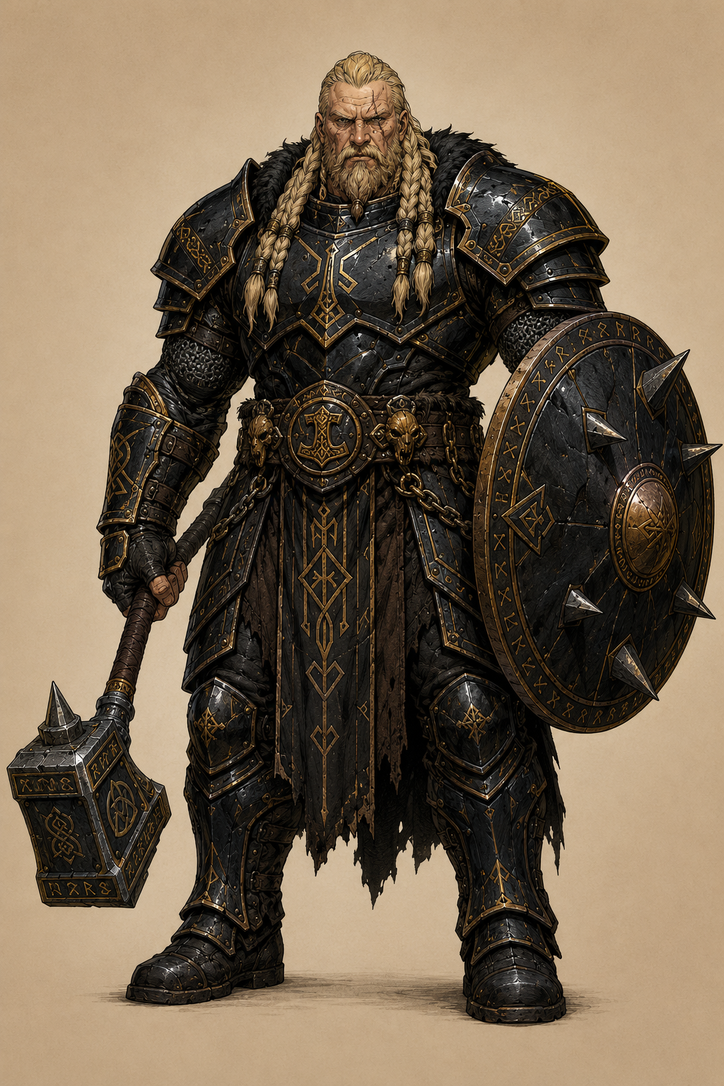 Semirealistic Fantasy Warrior Comics