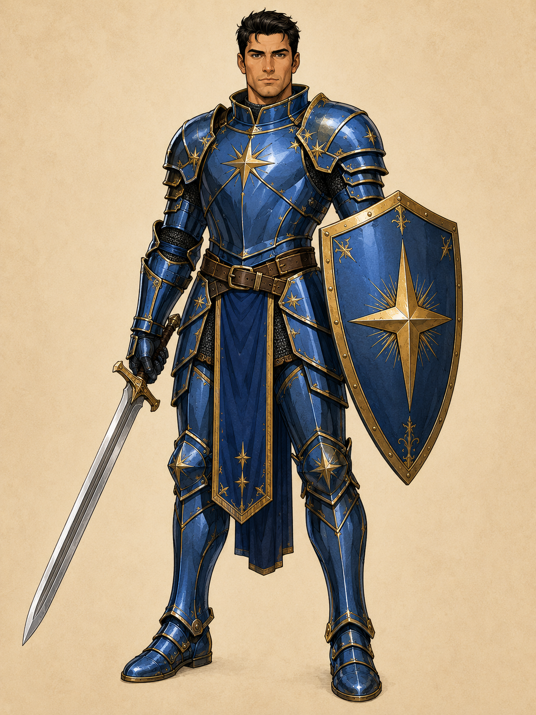 Semirealistic Fantasy Warrior Comics