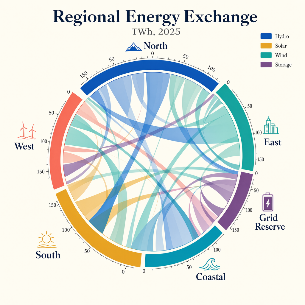 Chord Diagram of Energy Flows