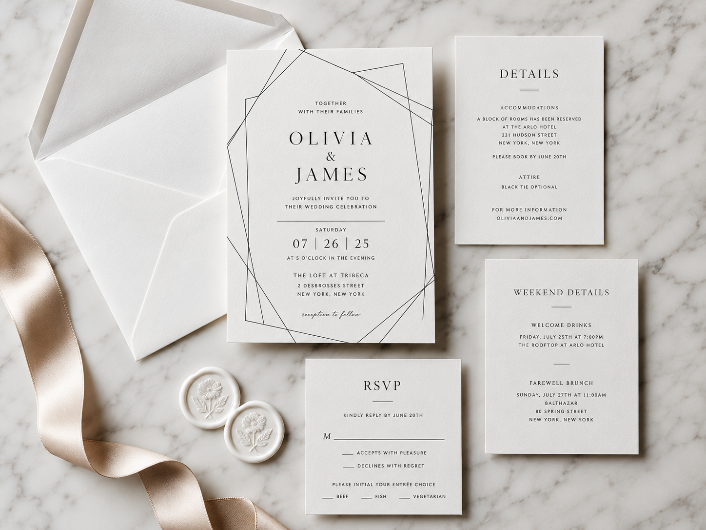 The Luxury Wedding Invitation Suites