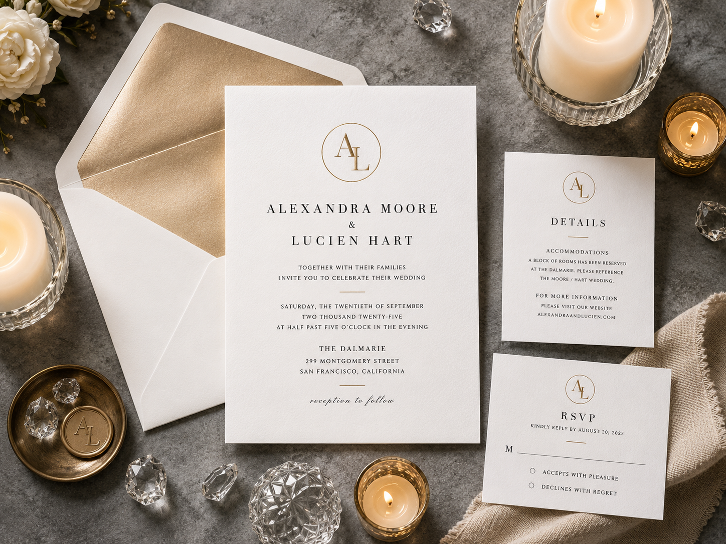 The Luxury Wedding Invitation Suites