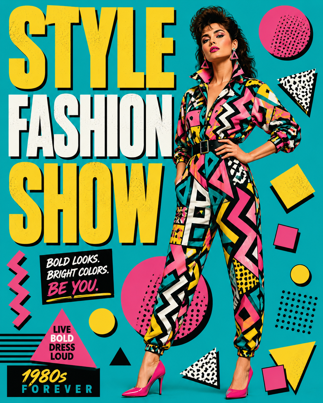 Typographic Fashion Editorial Posters