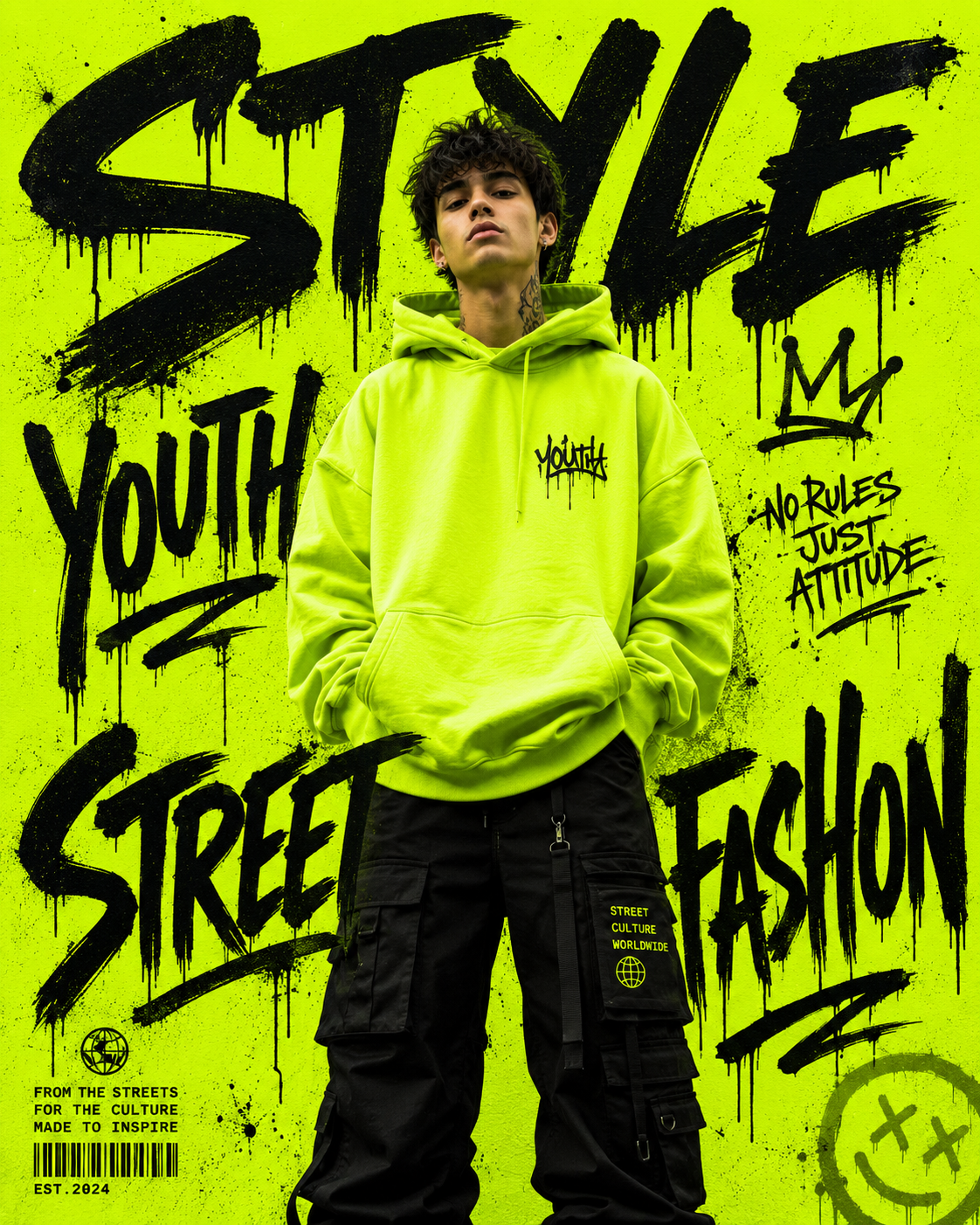 Typographic Fashion Editorial Posters