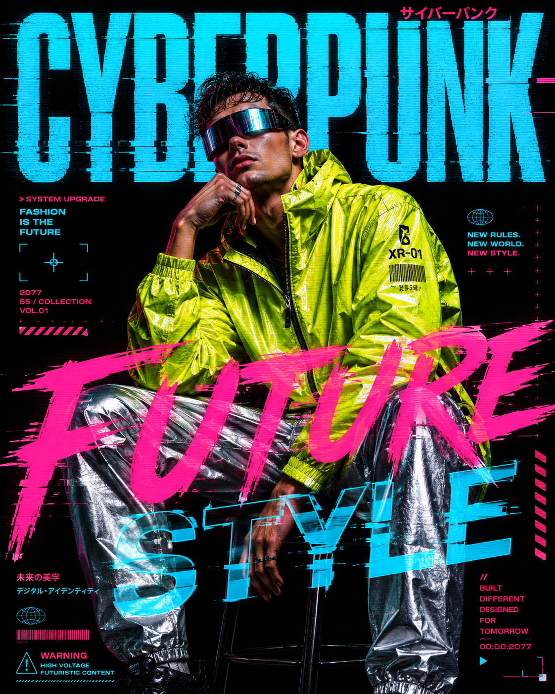 Typographic Fashion Editorial Posters