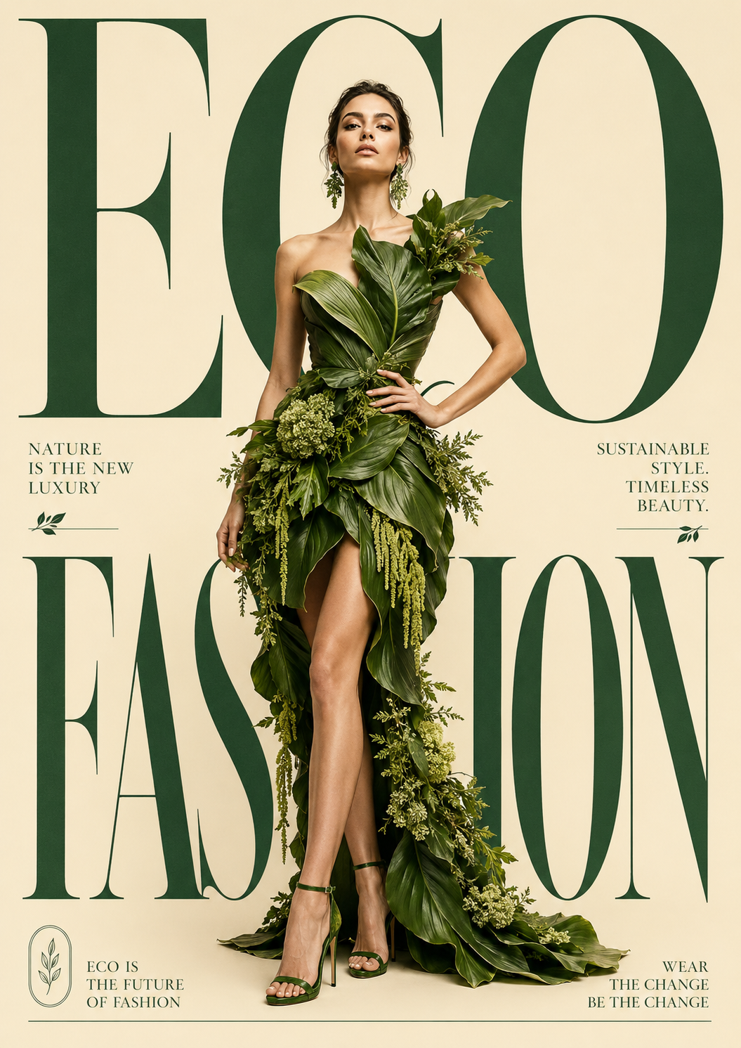 Typographic Fashion Editorial Posters