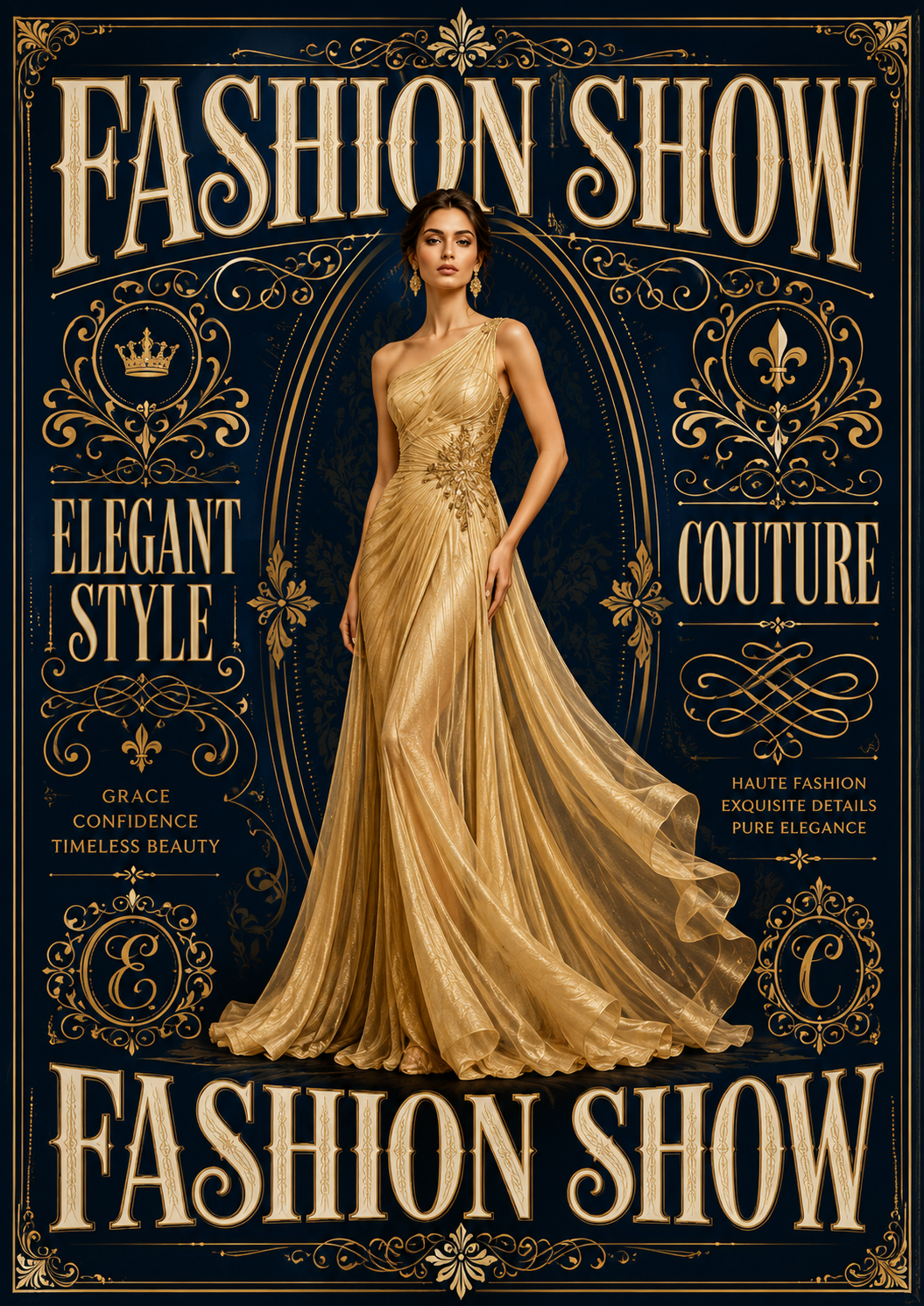 Typographic Fashion Editorial Posters