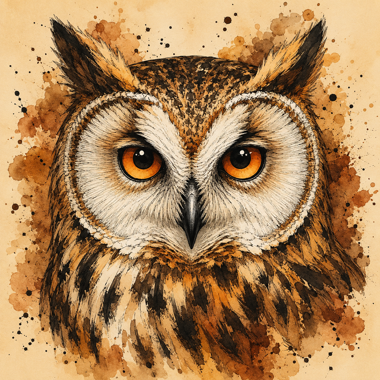watercolor-ink-animal-portraits-7