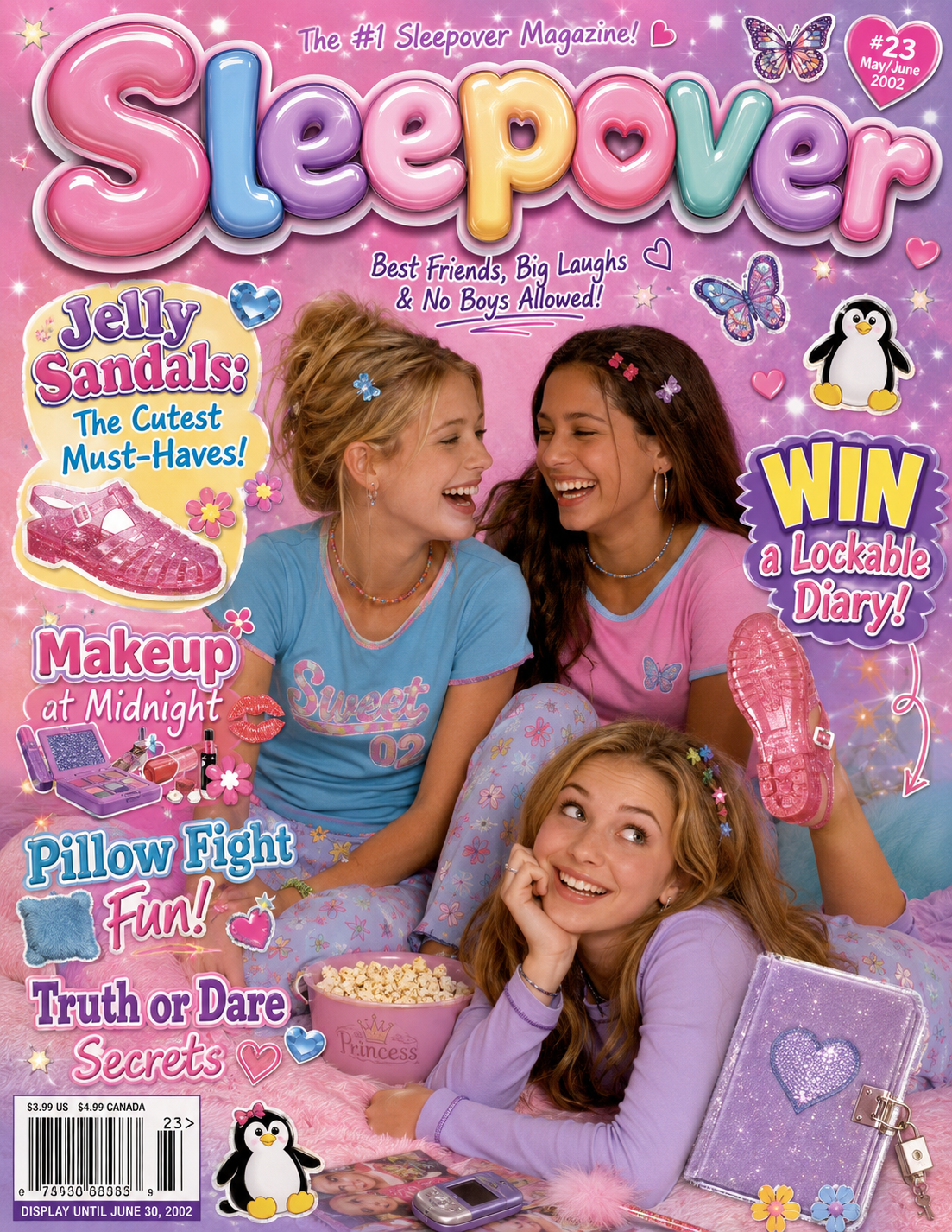 Y2k Magazine Cover Prompt Templates
