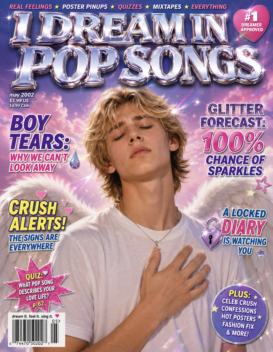 Y2k Magazine Cover Prompt Templates